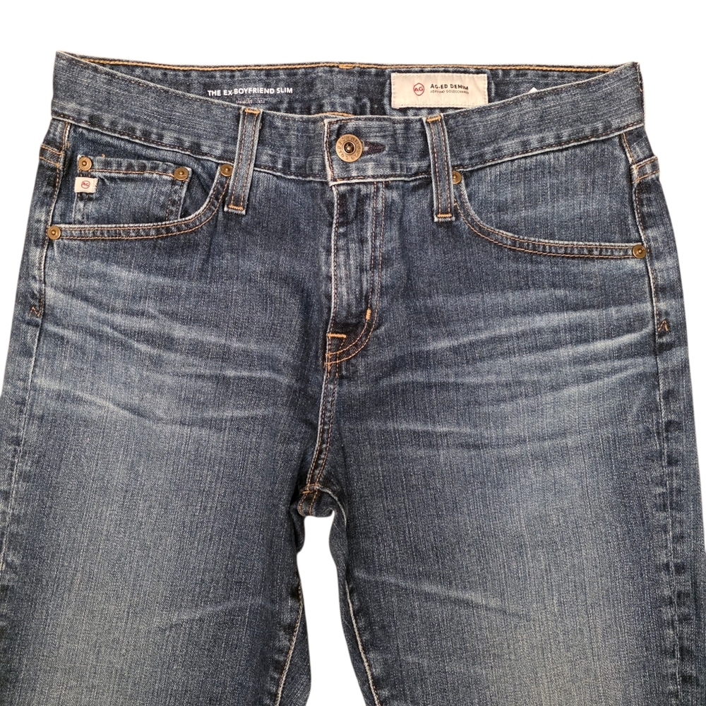 AG Goldschmied Ex-boyfriend Slim Crop Jeans Size 28 R - Picture 7 of 15